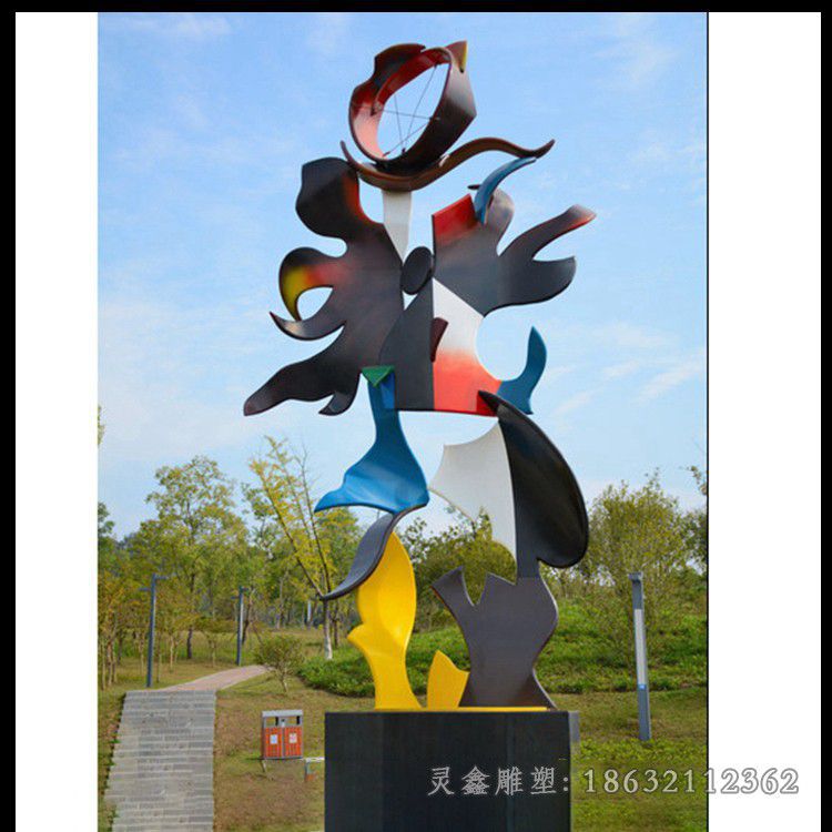 不锈钢公园标志景观雕塑