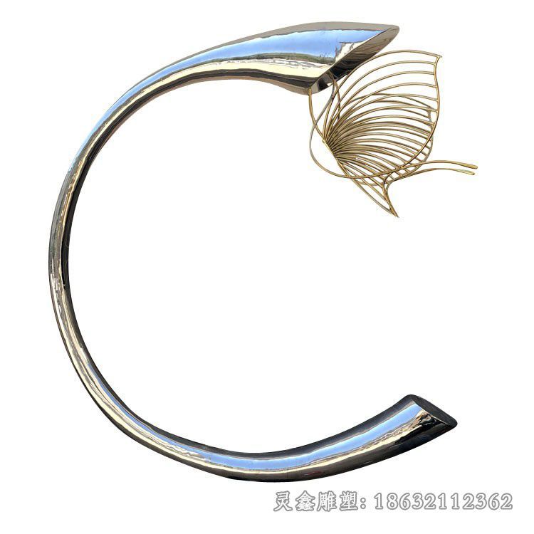 不锈钢镂空蝴蝶广场雕塑