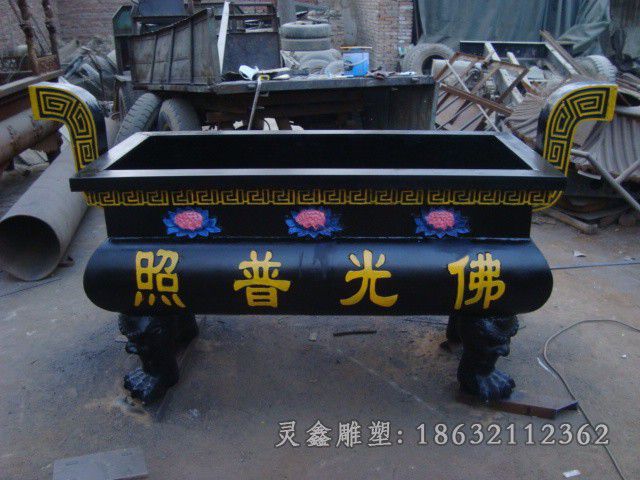 寺庙香炉广场景观铜雕