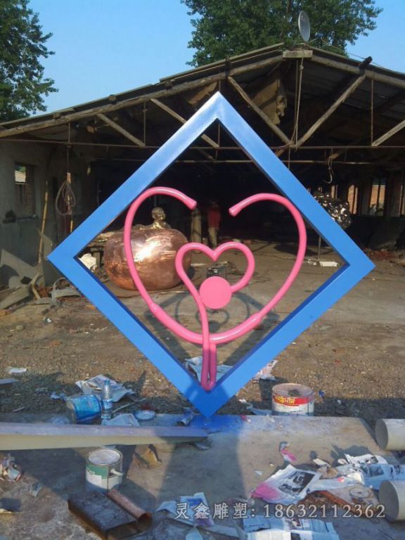 不锈钢剪纸公园景观雕塑