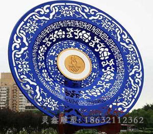 不锈钢彩绘广场景观雕塑