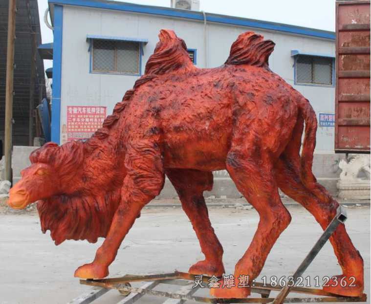 抽象骆驼小区景观铜雕