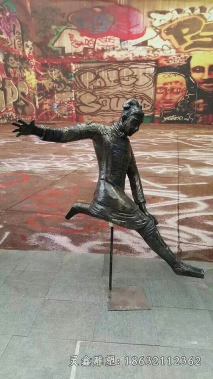 兵马俑小区景观人物铜雕