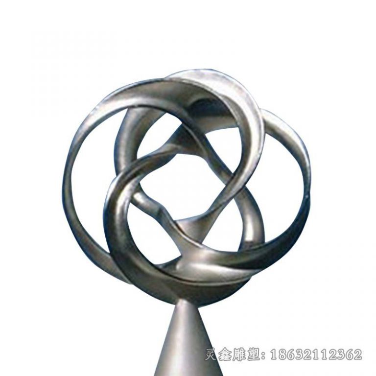 不锈钢抽象广场景观雕塑