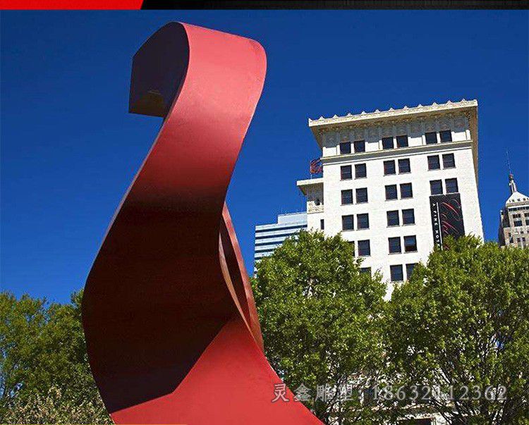 不锈钢抽象小区景观雕塑