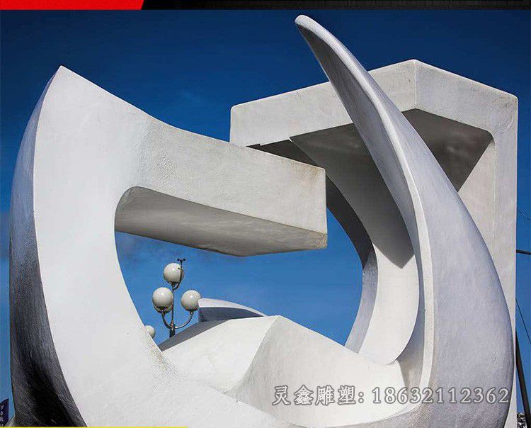 不锈钢抽象广场景观雕塑