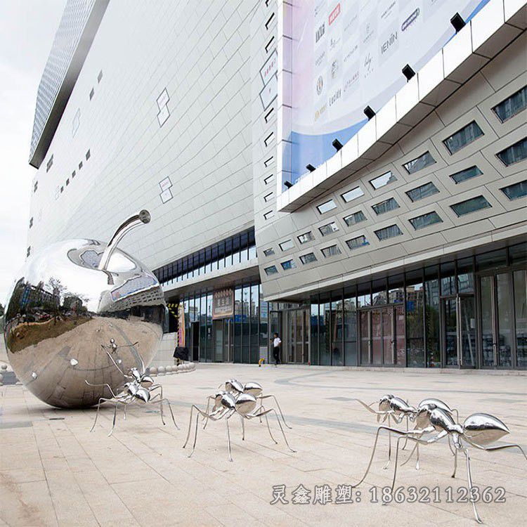 不锈钢蚂蚁公园景观雕塑