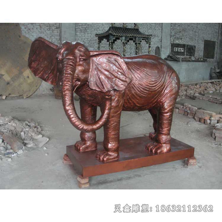 卷鼻大象广场景观铜雕
