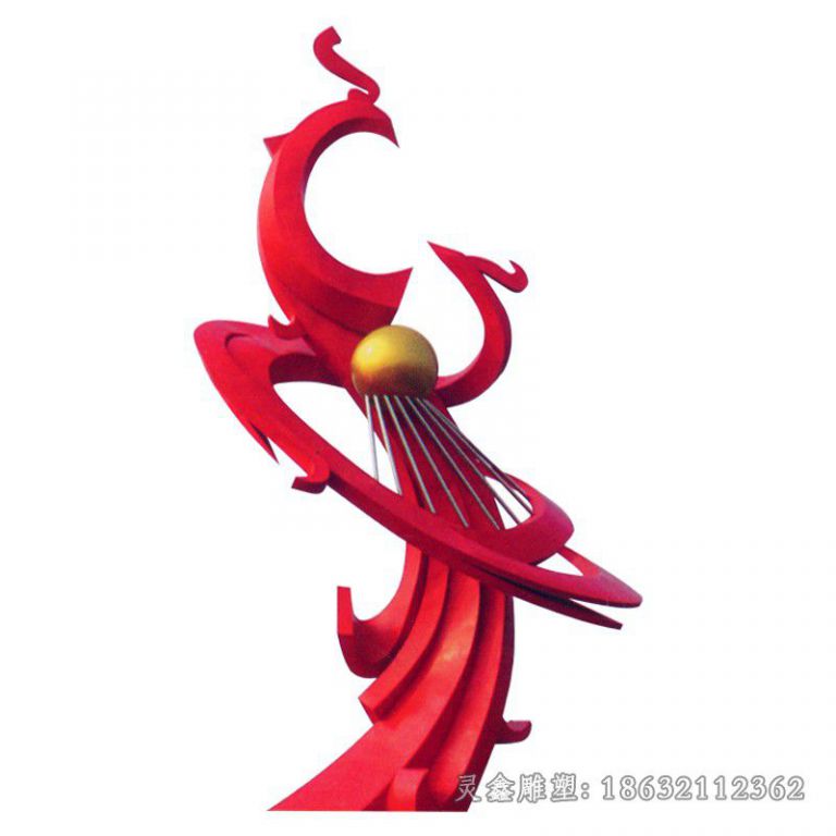 不锈钢浴火凤凰广场雕塑