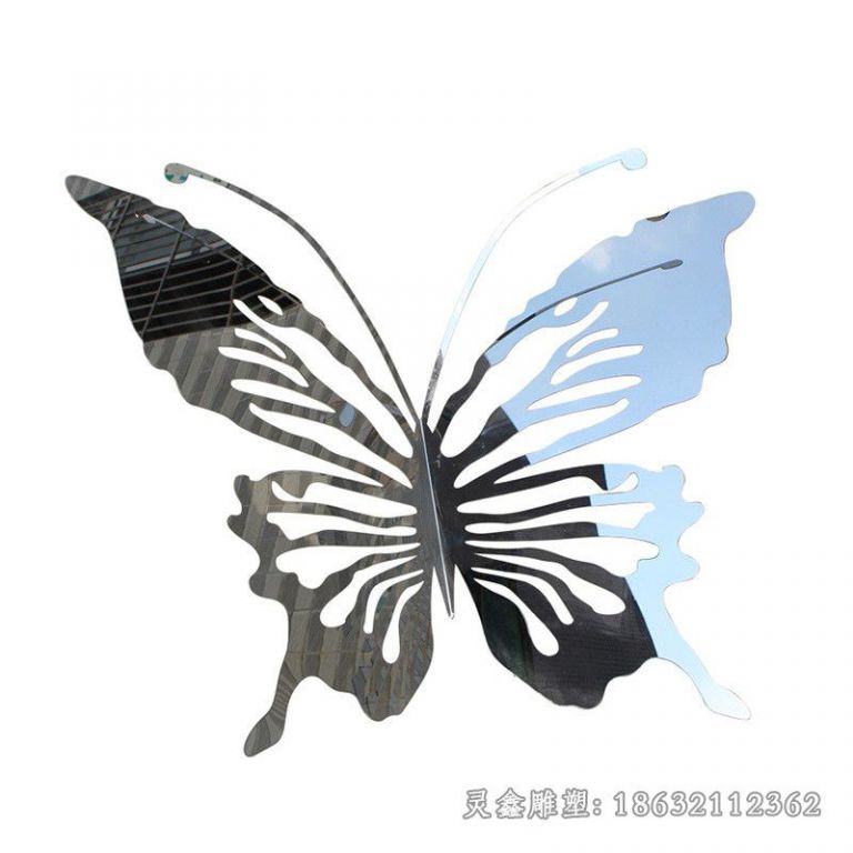 不锈钢展翅蝴蝶户外雕塑