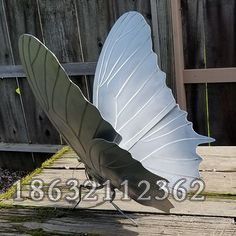 不锈钢展翅蝴蝶街边雕塑