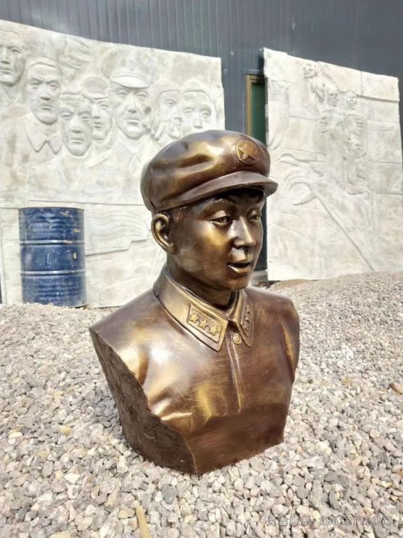 名人雷锋别墅胸像铜雕
