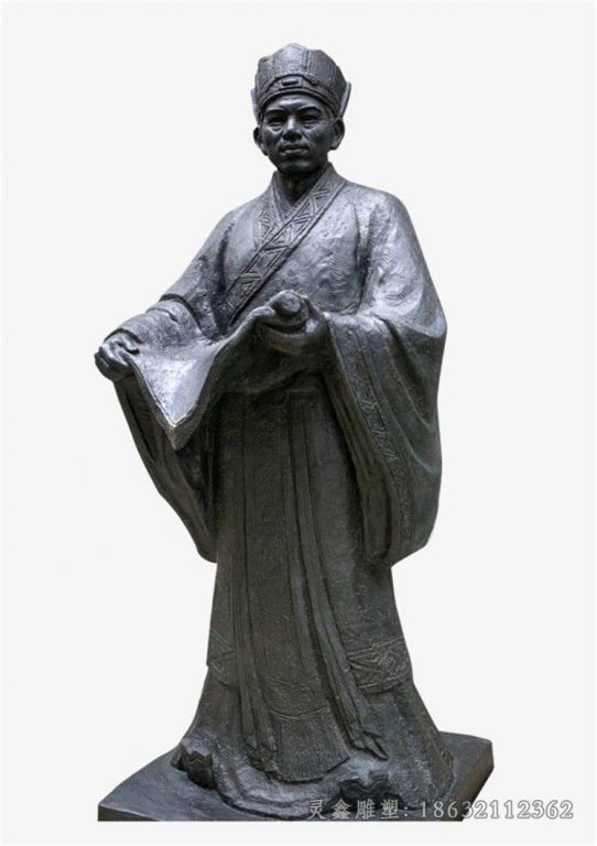 古代人物校园景观铜雕