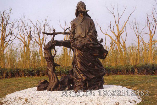 古代人物小区景观铜雕