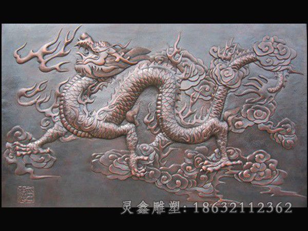 浮雕青龙广场景观铜雕