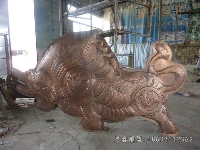 浮雕动物牛城市铜雕