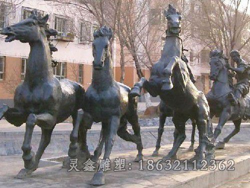 群马景区景观铜雕