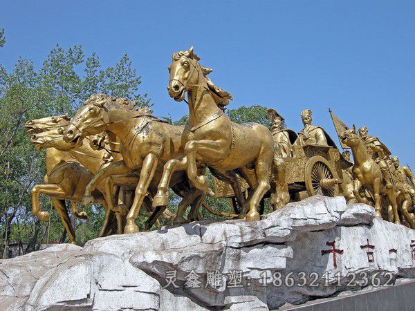 群马商场景观铜雕