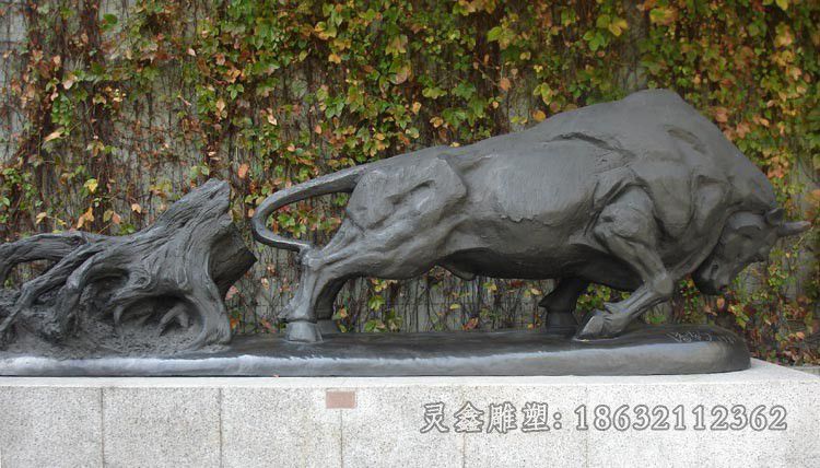 开荒牛公园动物铜雕