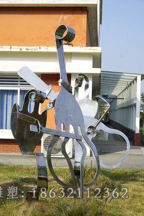 不锈钢大提琴商场雕塑