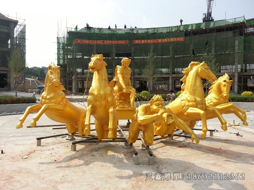 阿波罗喷泉户外铜雕