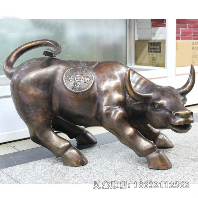 招财牛广场景观铜雕