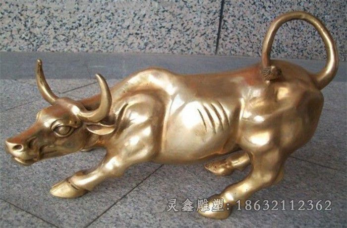 招财牛庭院景观铜雕