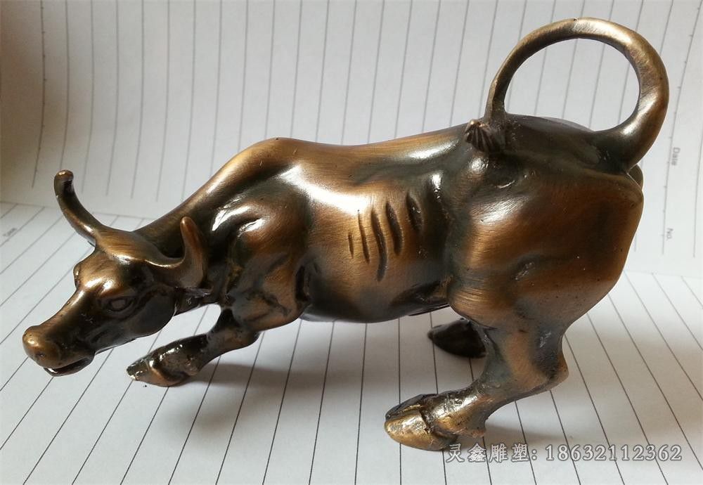 招财牛景区景观铜雕