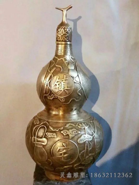 招财葫芦户外景观铜雕