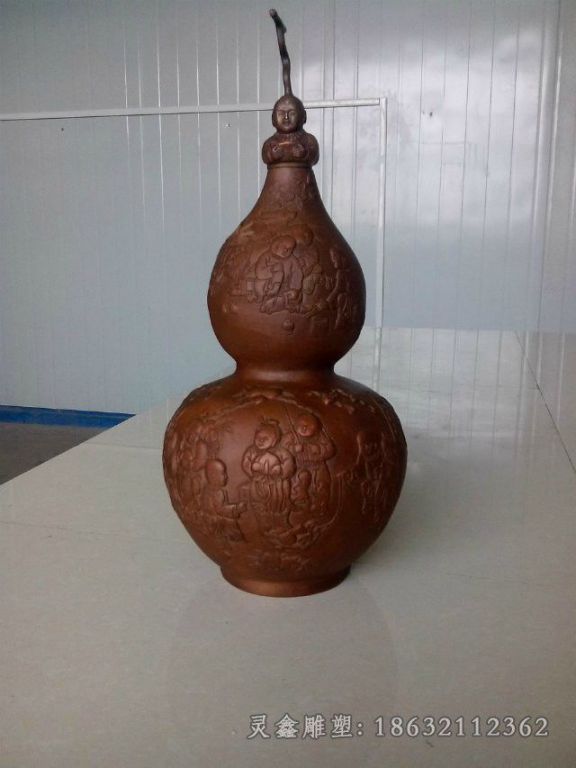 招财葫芦庭院景观铜雕