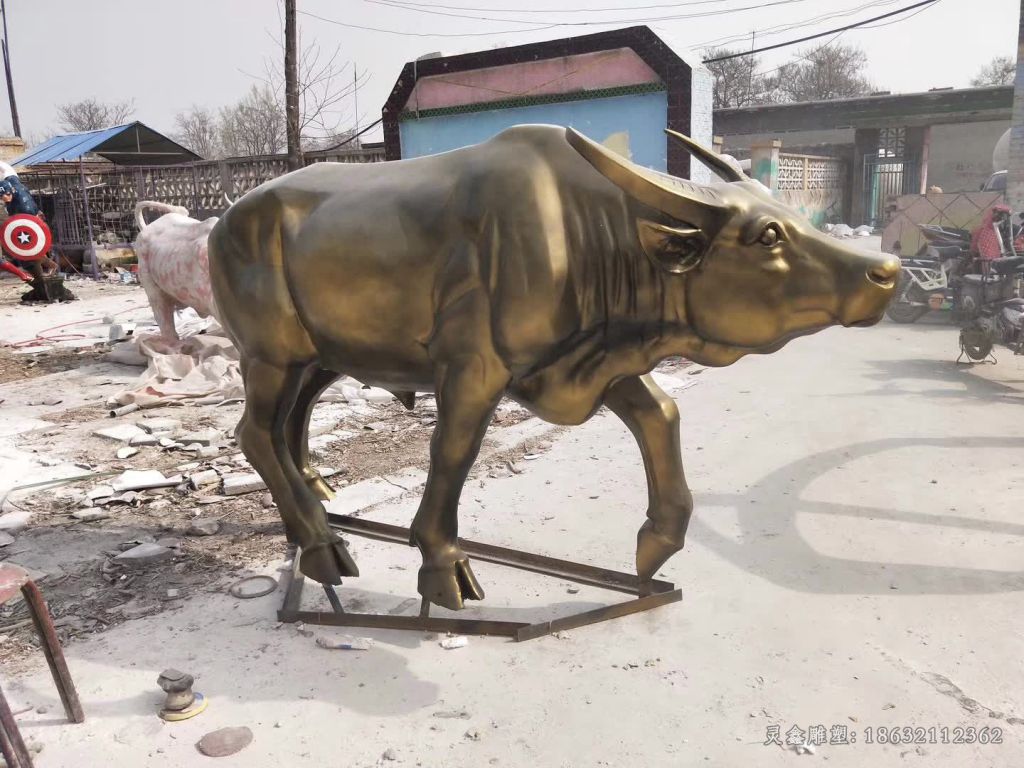 孺子牛动物铜雕