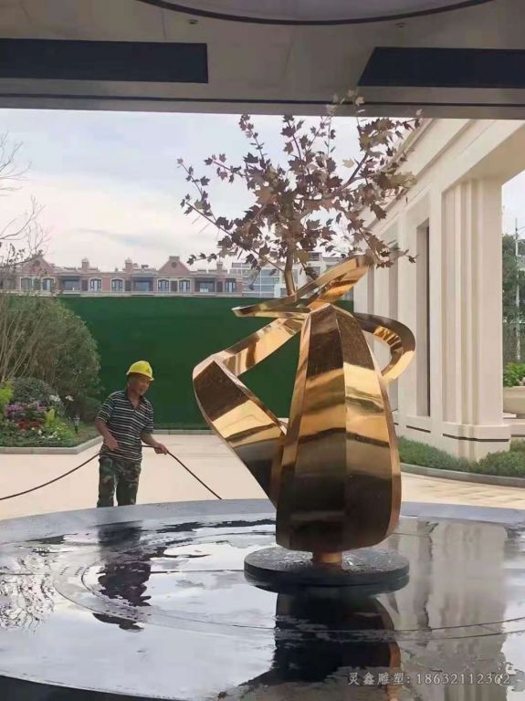 不锈钢树景观雕塑