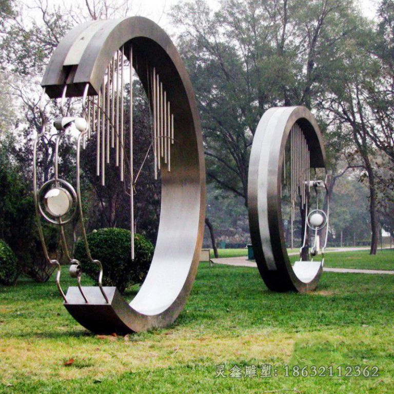 喷泉景观不锈钢雕塑