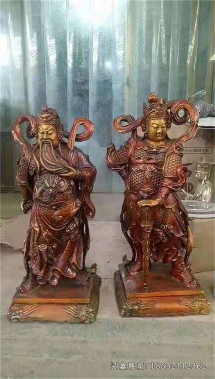 关公人物景观铜雕