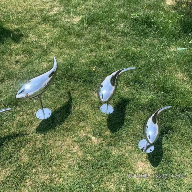 公园海豚不锈钢雕塑