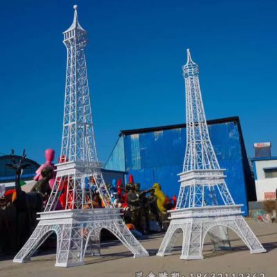 不锈钢埃菲尔铁塔雕塑