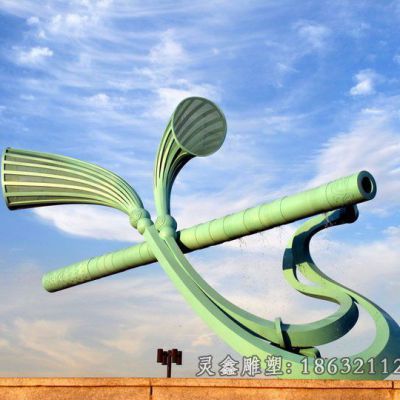 不锈钢笛子广场景观雕塑