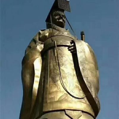 秦始皇人物铜雕