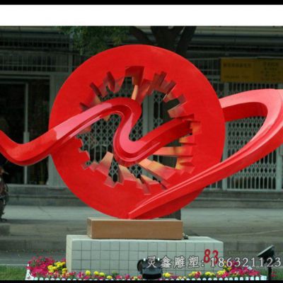 不锈钢齿轮雕塑