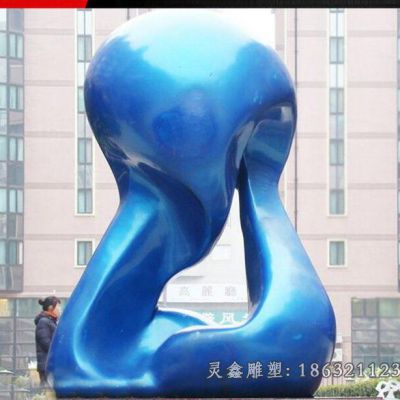 不锈钢抽象广场景观雕塑