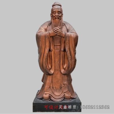 孔子古代名人雕塑