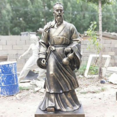 古代医学家华佗铜雕