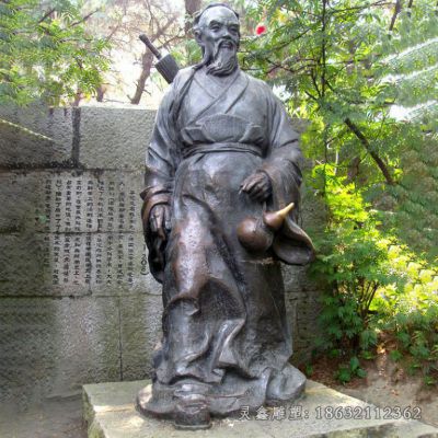 华佗人物铜雕