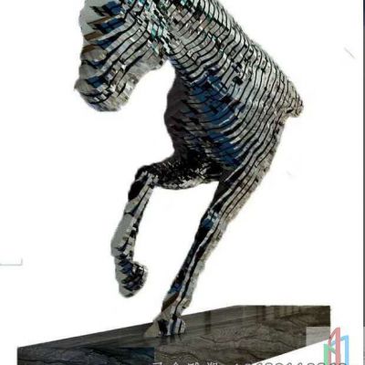 不锈钢螺纹半身马雕像