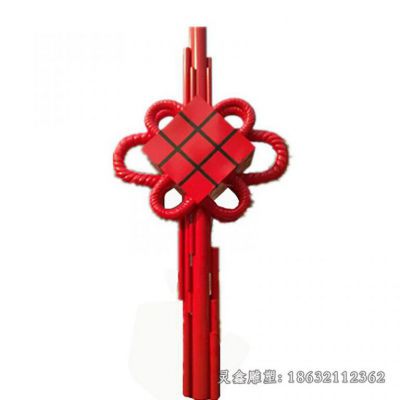 中国结不锈钢广场雕塑