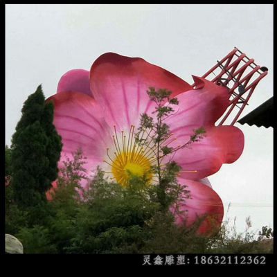 广场不锈钢花朵雕塑