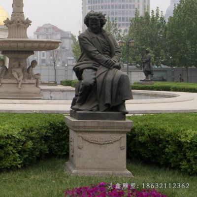 贝多芬人物景观铜雕