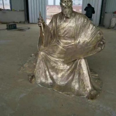 王羲之古代人物铜雕