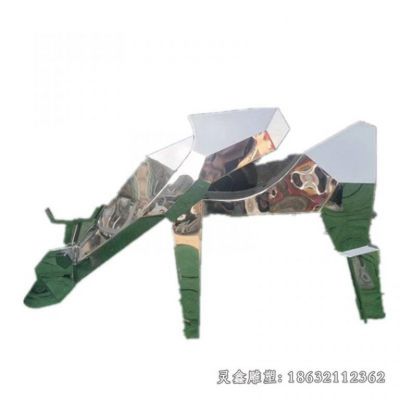 不锈钢抽象鹿景观雕塑