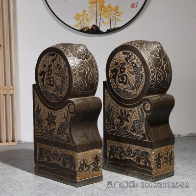 抱鼓石庭院景观石雕